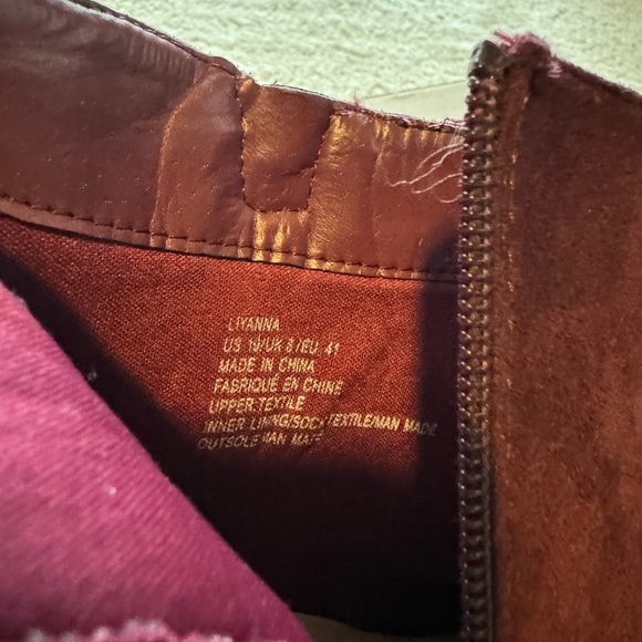 Just fab Red Ankle Suede Booties - Picture 10 of 10